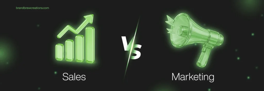 difference between marketing & sales